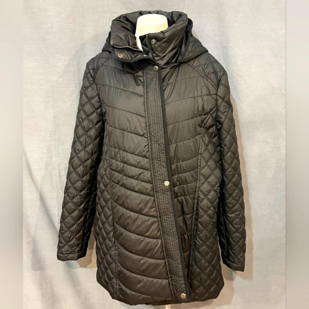 Marc New York Black Puffer Jacket with Hood